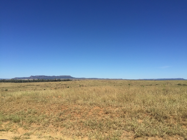 The Great Dividing Range in the distance.