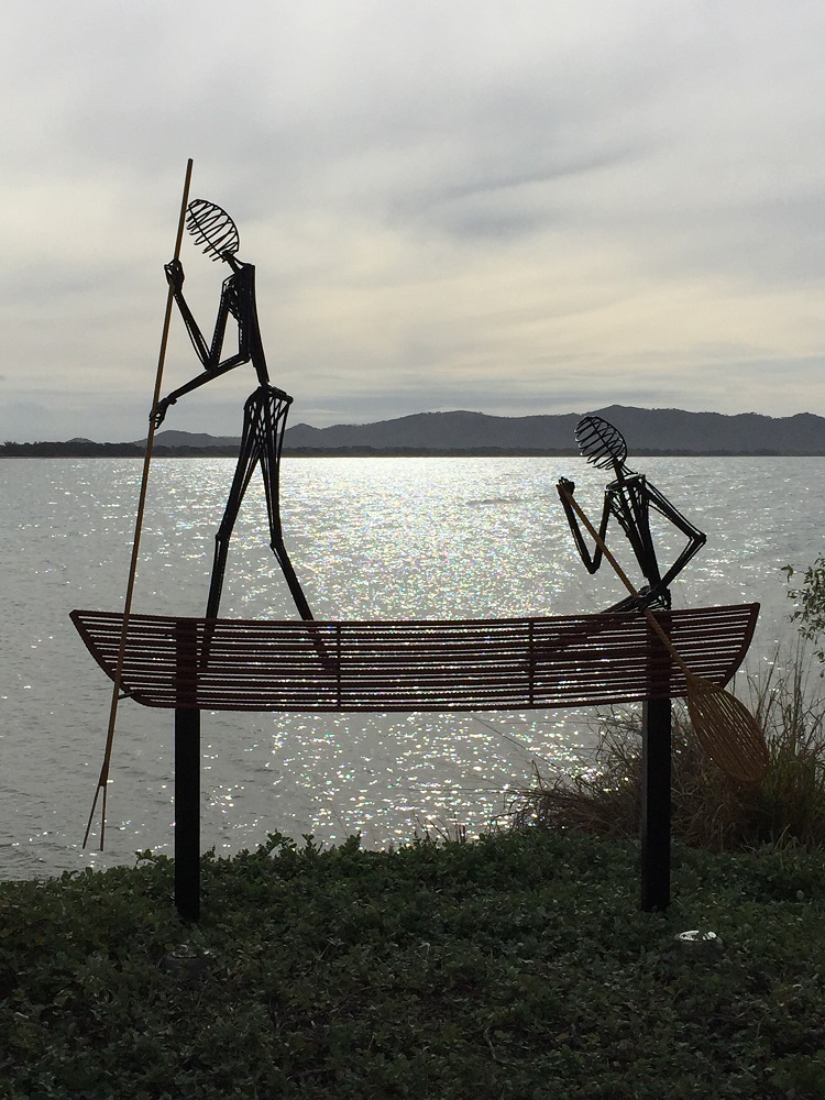 Interesting sculptures along the coastal walk in Townsville.