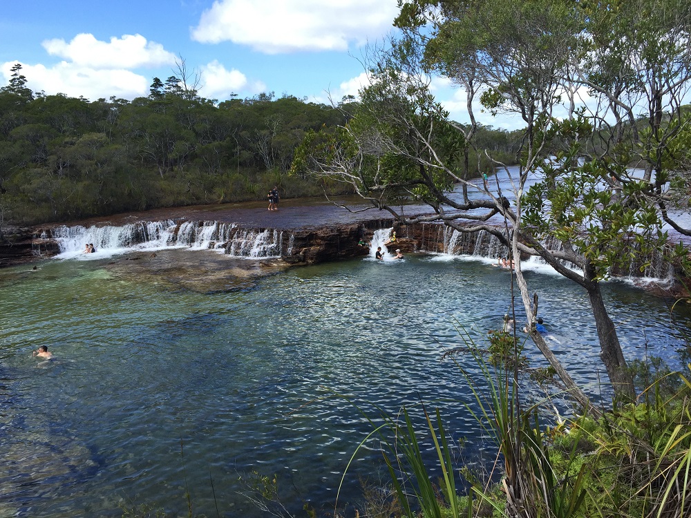 Really enjoyed our swim and the beauty of these delightful little falls.