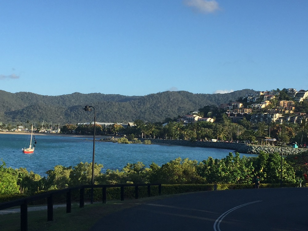 Airlie Beach from the walkway at Abell Point.