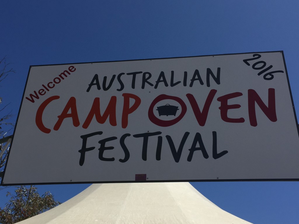 Camp Oven Festival sign