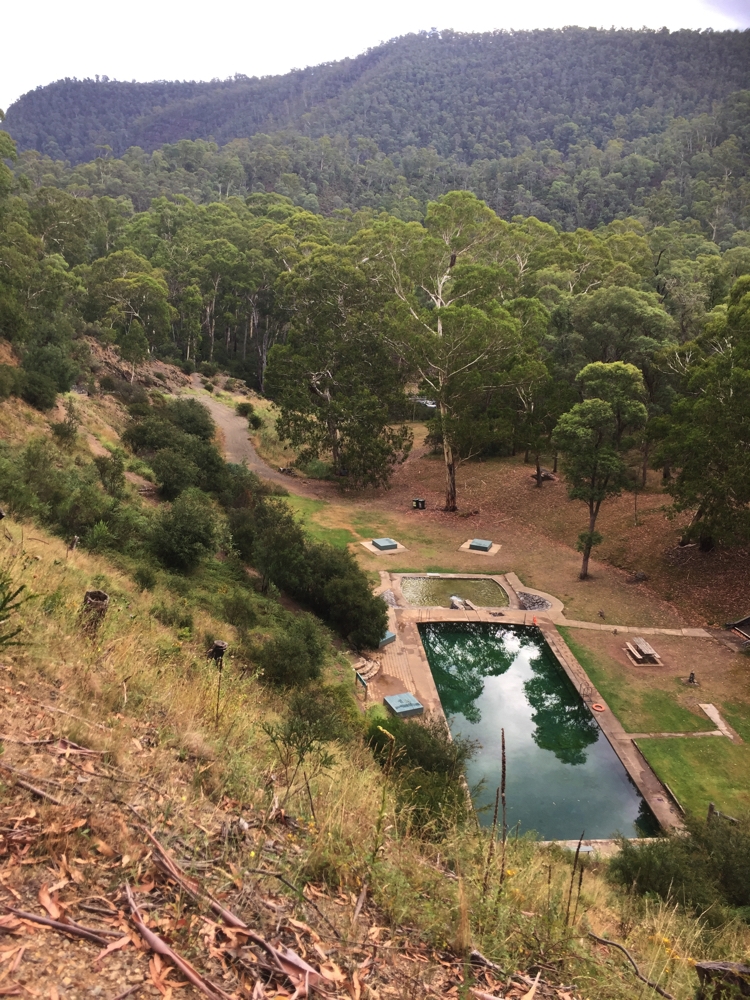 Yarrangobilly thermal pool. A delightful setting for a swim and a picnic.