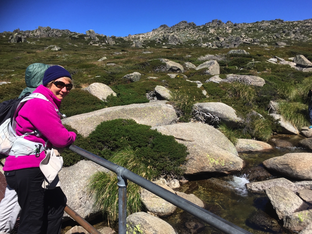 One of the many little brooks to be crossed between Thredbo and the 'Top'.