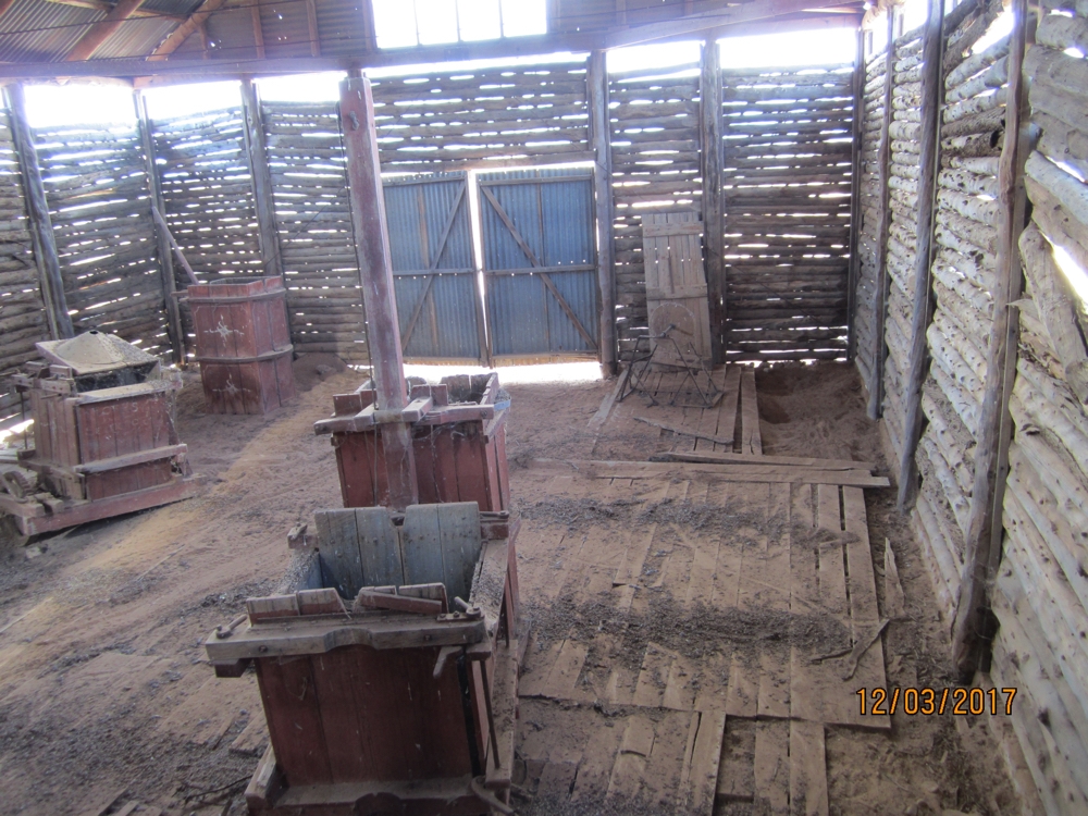The 'baler' in Mungo Station shearing shed.