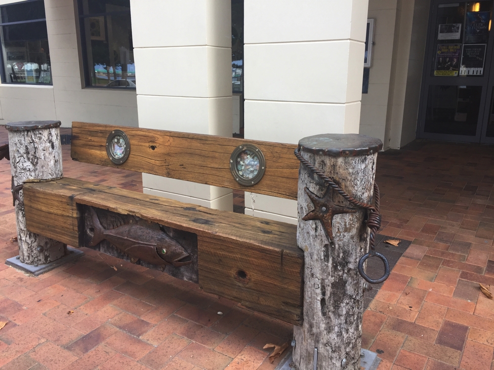 The unique public seating throughout Port Lincoln took my fancy. 