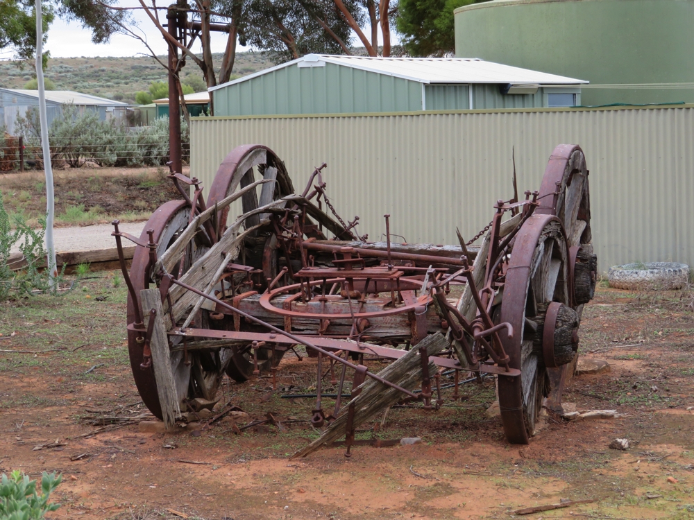 Relics of a bygone era. Outside the Hawker Railway Station