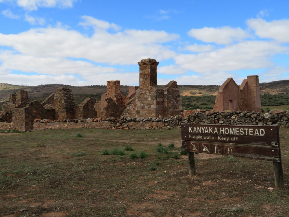 Kanyaka Homestead. It would have once been an impressive place to live, in its day.
