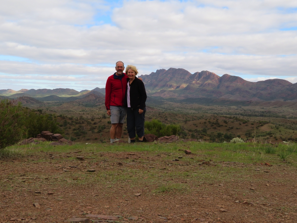 The Elder Ranges are behind us. Taken on our Moralana Scenic Drive.