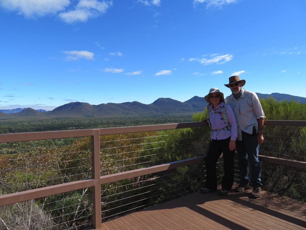 Lovely views from the lookout at Wangarra. Wilpena Pound.