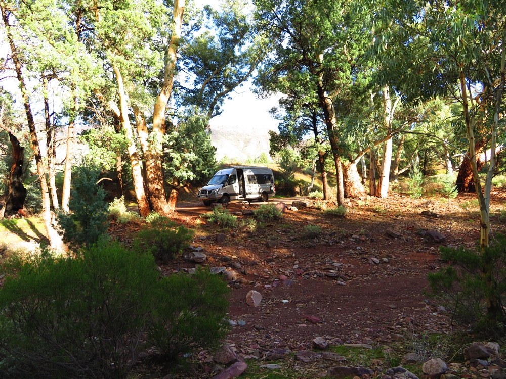 Campsite, Aroona Ruins. Had the place to ourselves. 