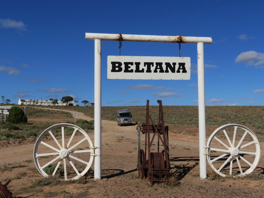 Entrance to the Beltana Station.