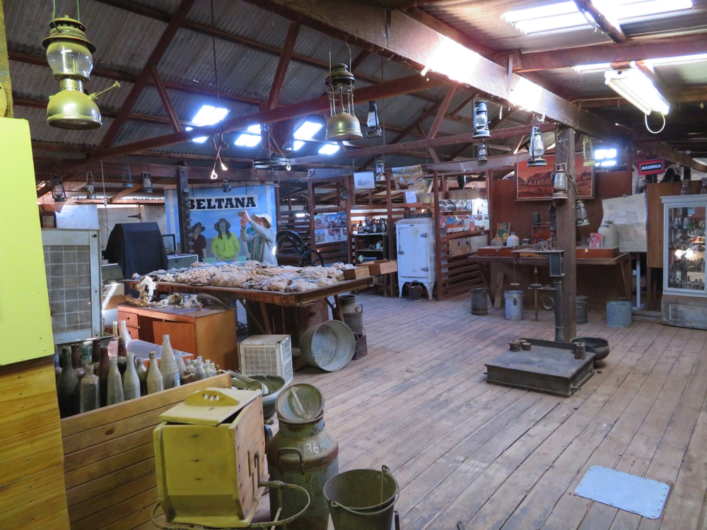 Beltana Station shearing shed museum.