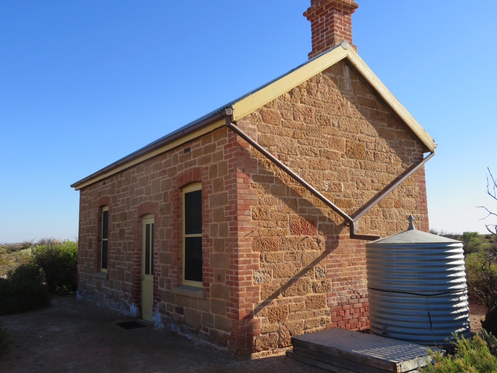 The restored Engine Driver's residence is now the museum. Coward Springs.
