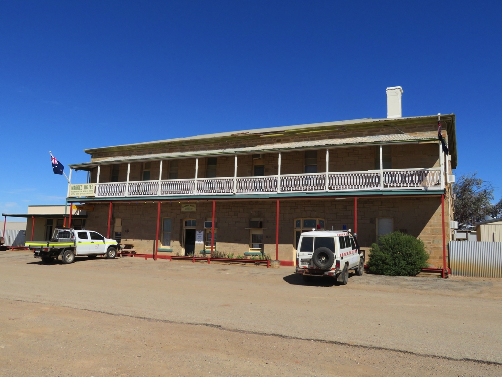 Marree hotel. It's sated many a thirsty person since before the days of the Ghan.