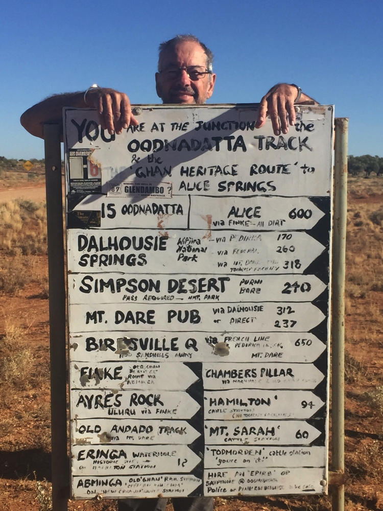 This is where we leave the Oodnadatta Track as we head to Dalhousie Springs.