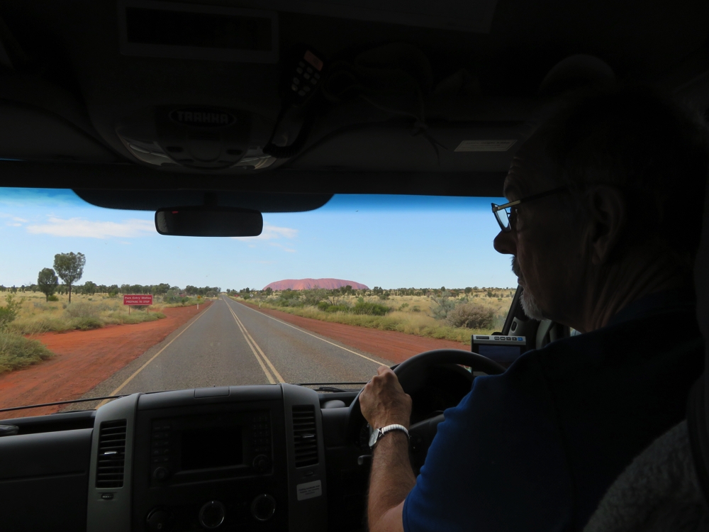 On the road to Uluru.